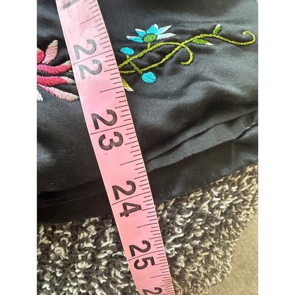 Plum blossom spun rayon silk lined floral embroidered jacket size 38 - Picture 10 of 10